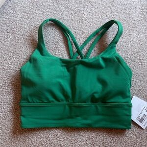 Lululemon energy bra longline size 4 NWT raceway green